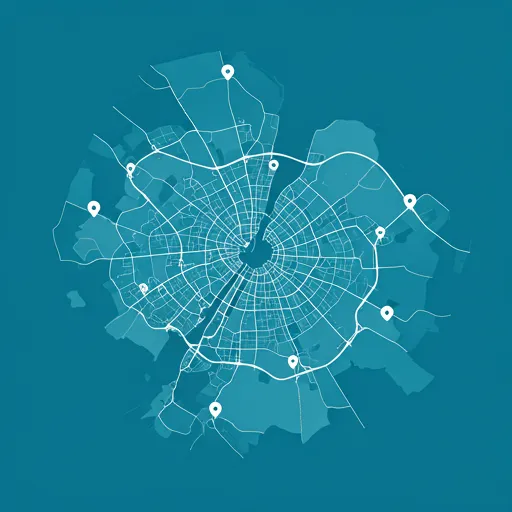 Kartenansicht von Hamburg