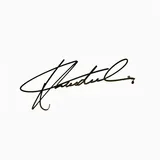 Handschriftliche Signatur von Marc Fischer